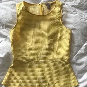 Banana republic, yellow top, size 6,
